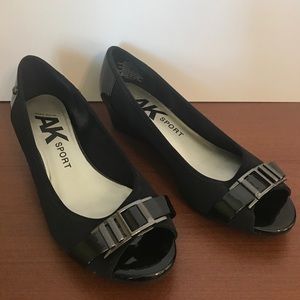 Anne Klein Peep Toe Wedges